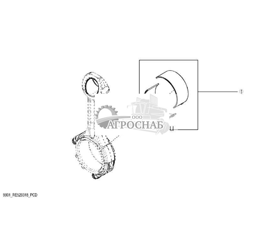 9901 Комплект шатунных подшипников 